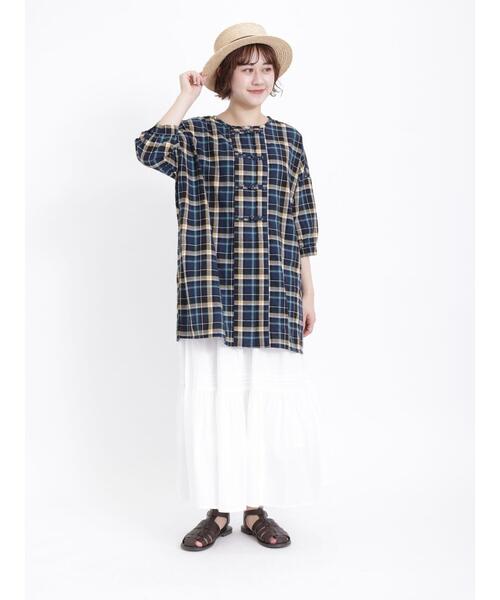 Samansa Mos2（サマンサ モスモス）の「ティアードスカート（スカート・レディース・ブラック/オフホワイト/サックスブルー・F）」の17枚目の写真