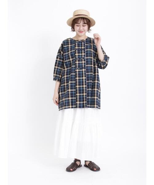 Samansa Mos2（サマンサ モスモス）の「ティアードスカート（スカート・レディース・ブラック/オフホワイト/サックスブルー・F）」の18枚目の写真