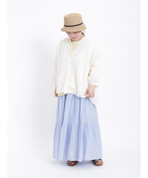 Samansa Mos2（サマンサ モスモス）の「ティアードスカート（スカート・レディース・ブラック/オフホワイト/サックスブルー・F）」の20枚目の写真