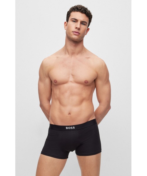 BOSS（ボス）の「2パック BOSSロゴウエストバンド ストレッチコットン ボクサーパンツ（ボクサーパンツ・メンズ・ブラック・L/M/S/XL/XXL）」の3枚目の写真