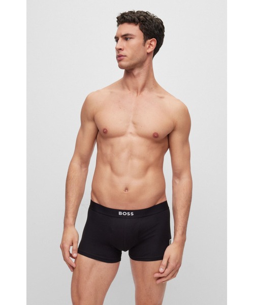 BOSS（ボス）の「2パック BOSSロゴウエストバンド ストレッチコットン ボクサーパンツ（ボクサーパンツ・メンズ・ブラック・L/M/S/XL/XXL）」の2枚目の写真