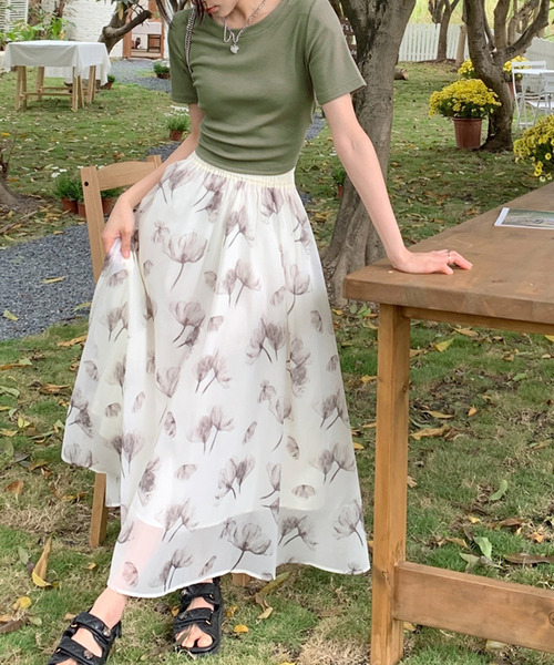 DAY CLOSET（デイ クローゼット）の「レディース 半袖クロップド丈バックリボントップス（Tシャツ/カットソー・レディース・カーキ/ブラック・L/M/S）」の8枚目の写真