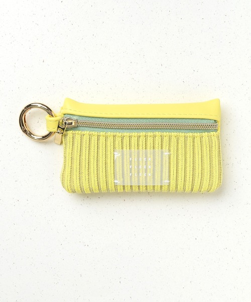 Flowering（フラワーリング）の「カラフルニット/キーポーチ（キーケース/キーアクセサリー・レディース・イエロー/ブルー/オレンジ/グリーン/ブラック・FREE）」の4枚目の写真