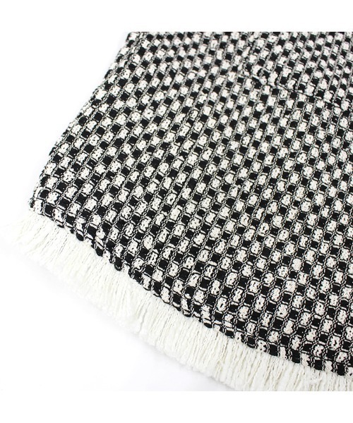 MODE ROBE（モードローブ）の「フリンジライン半袖ツイードジャケット（ノーカラージャケット・レディース・アイボリー/ブラック・FREE）」の21枚目の写真