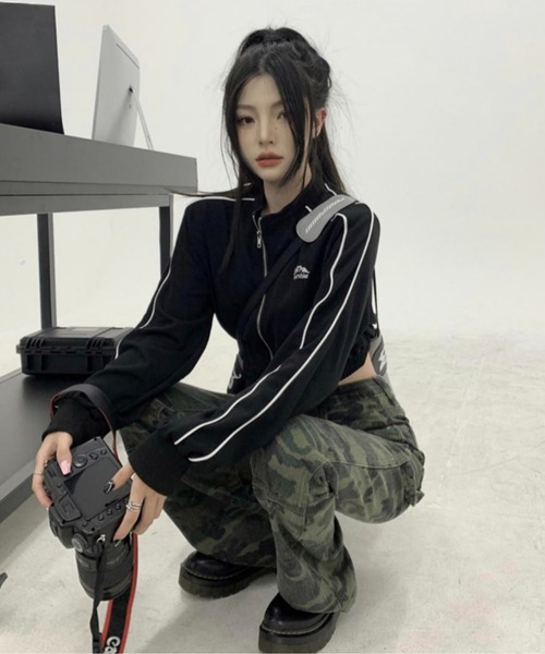 ◼️美品◼️ジャージ上下◼️トラックジャケット◼️陸上◼️ヴィンテージ◼️ジム Chick（チック）の「Short Track Jacket / ショート丈トラック