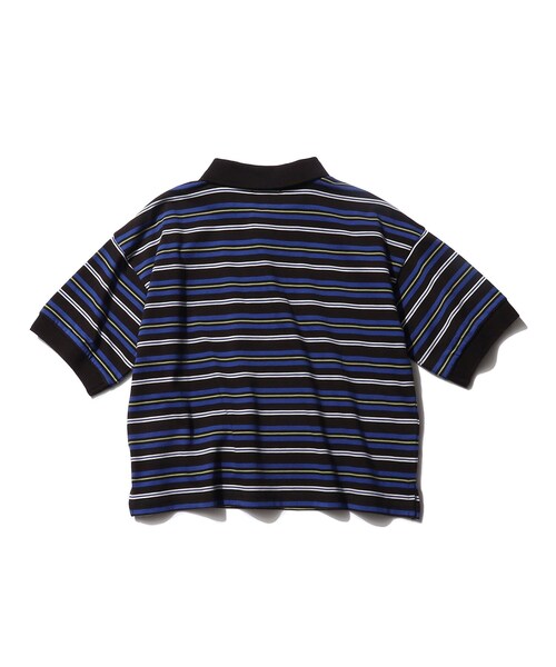 SHOO・LA・RUE(シューラルー)の「◆【110-140cm】五分袖BIGポロシャツ(ポロシャツ・キッズ・アイボリー系2/ブラック系2・13/14/11/12)」の4枚目の写真