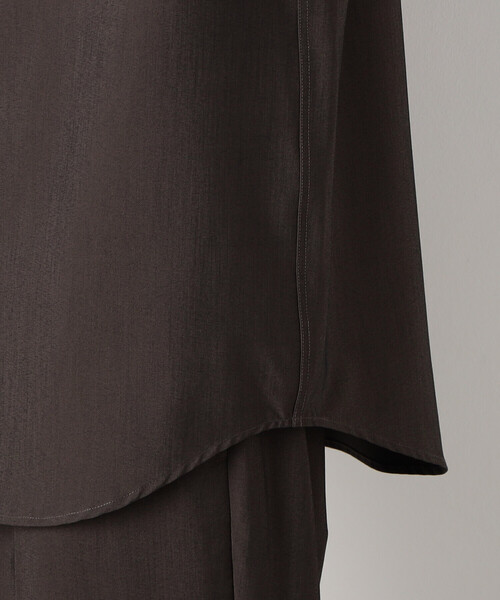 COMME CA ISM(コムサイズム)の「【セットアップ対応】 ウォッシャブル ウールライク 羽織 バンドカラーシャツ(シャツ/ブラウス・メンズ・ブラック/ホワイト/ダークブラウン・SMALL/MEDIUM/LARGE)」の19枚目の写真