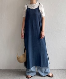 ★WEB限定★【2点セット】Tシャツセット楊柳キャミワンピース