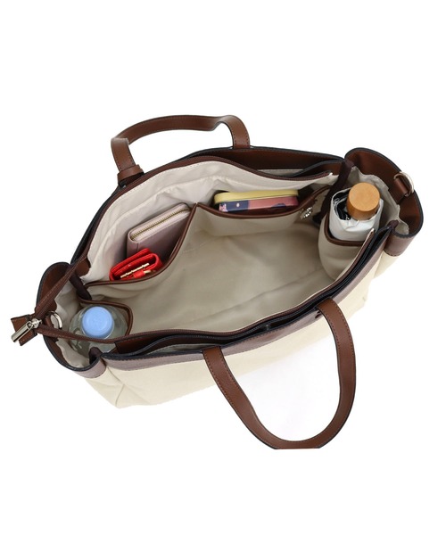 MIAN （ミアン）の「キャンバス2wayビッグトートバッグ（トートバッグ・レディース・ブラック/グリーン/ブラウン・FREE）」の21枚目の写真