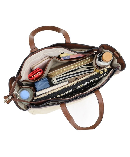 MIAN （ミアン）の「キャンバス2wayビッグトートバッグ（トートバッグ・レディース・ブラック/グリーン/ブラウン・FREE）」の22枚目の写真