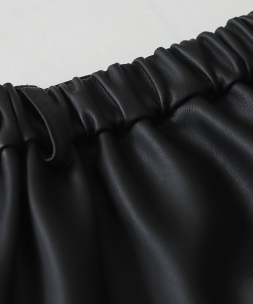 antiqua（アンティカ）の「ヴィーガンレザータックショートパンツ（その他パンツ・レディース・ブラック・FREE）」の11枚目の写真