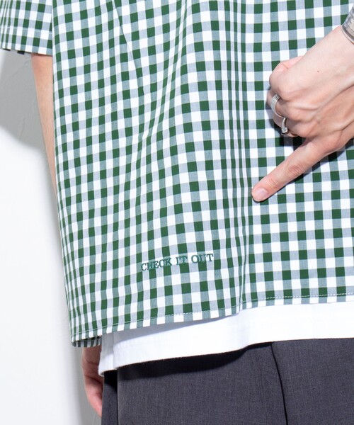 GLOSTER(グロスター)の「【GLOSTER/グロスター】POPギンガムチェック ボタンダウンシャツ(シャツ/ブラウス・メンズ・ブラック/グリーン/ネイビー・S/M/L)」の17枚目の写真