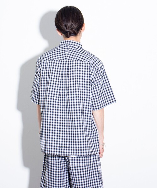 GLOSTER(グロスター)の「【GLOSTER/グロスター】POPギンガムチェック ボタンダウンシャツ(シャツ/ブラウス・メンズ・ブラック/グリーン/ネイビー・S/M/L)」の18枚目の写真