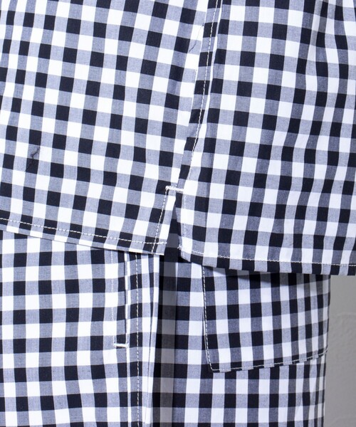 GLOSTER(グロスター)の「【GLOSTER/グロスター】POPギンガムチェック ボタンダウンシャツ(シャツ/ブラウス・メンズ・ブラック/グリーン/ネイビー・S/M/L)」の14枚目の写真