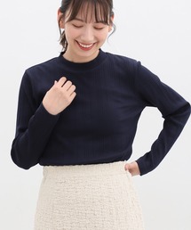 ランダムリブハイネックＴシャツ
