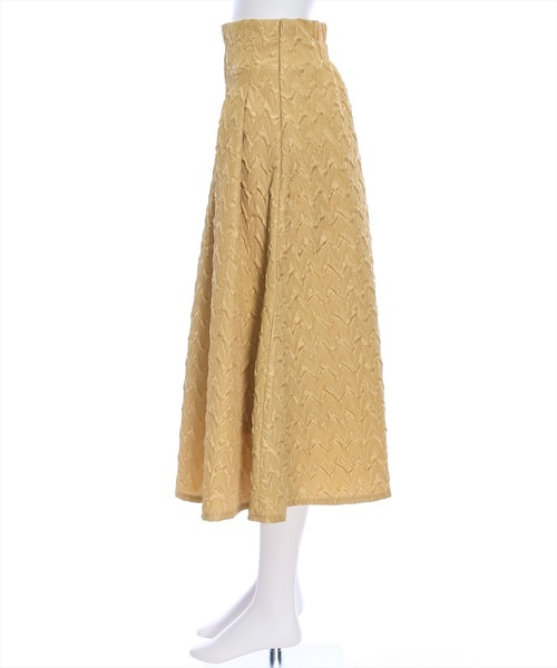 clear（クリア）の「×ブークレフレアスカート[低身長用サイズ有]（スカート・レディース・マスタード/ブラック/グリーン・S/M/XS）」の5枚目の写真