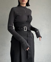 &g'aime | 【&g'aime】ラグランスリーブリブニットトップス(ニット/セーター)