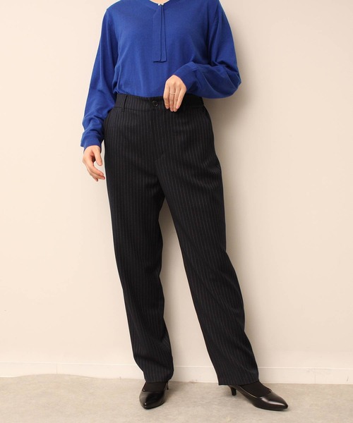fleur by mint breeze（フルールバイミントブリーズ）の「【L～5L 大きいサイズ】【セットアップ】 ストレート パンツ（その他パンツ・レディース・ネイビー/ブラック・3L/LL/4L/L）」の10枚目の写真