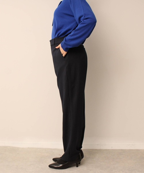 fleur by mint breeze（フルールバイミントブリーズ）の「【L～5L 大きいサイズ】【セットアップ】 ストレート パンツ（その他パンツ・レディース・ネイビー/ブラック・3L/LL/4L/L）」の13枚目の写真