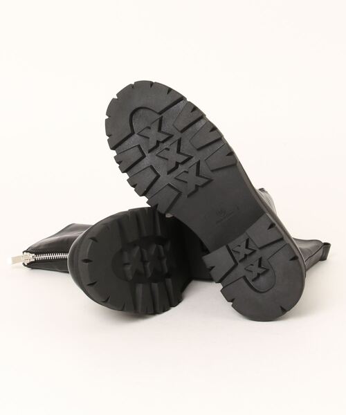 notch.（ノッチ）の「センタージップブーツ（ブーツ・レディース・ブラック/オフホワイト・L/M）」の4枚目の写真