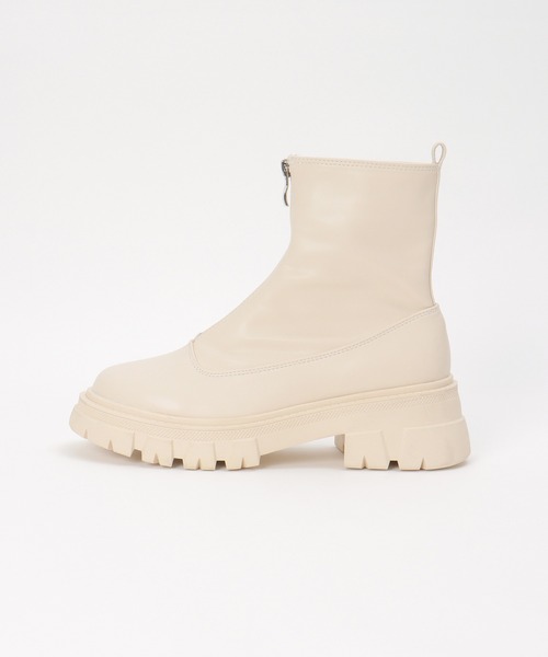 notch.（ノッチ）の「センタージップブーツ（ブーツ・レディース・ブラック/オフホワイト・L/M）」の7枚目の写真