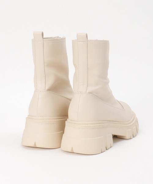 notch.（ノッチ）の「センタージップブーツ（ブーツ・レディース・ブラック/オフホワイト・L/M）」の6枚目の写真