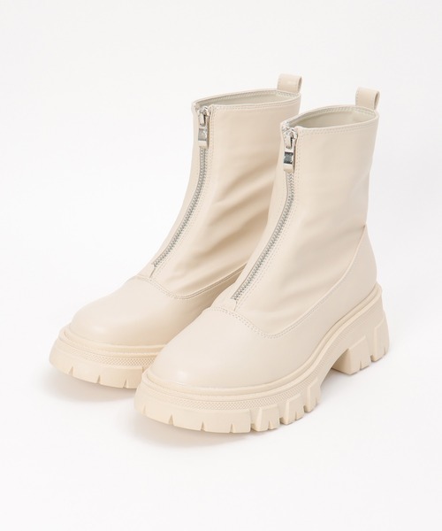 notch.（ノッチ）の「センタージップブーツ（ブーツ・レディース・ブラック/オフホワイト・L/M）」の5枚目の写真