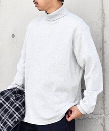 SHIPS any | SHIPS any: モイスチャーコットン タートルネック ロングスリーブ Tシャツ (ロンT)(Tシャツ/カットソー)