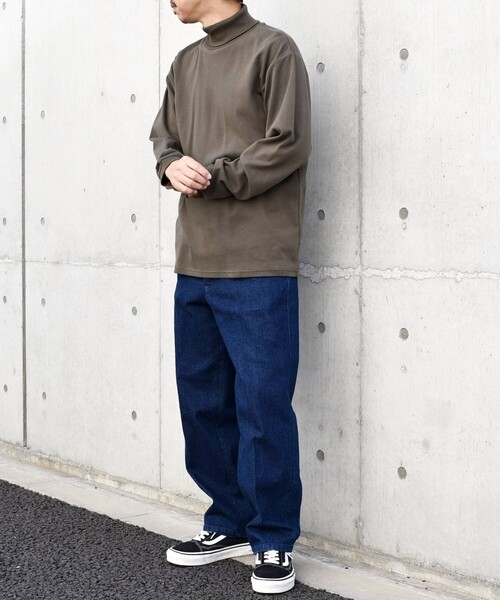 SHIPS any（シップス エニィ）の「SHIPS any: モイスチャーコットン タートルネック ロングスリーブ Tシャツ (ロンT)（Tシャツ/カットソー・メンズ・オリーブ/ライトグレー/ブラック/ホワイト・SMALL/X-LARGE/LARGE/MEDIUM）」の19枚目の写真