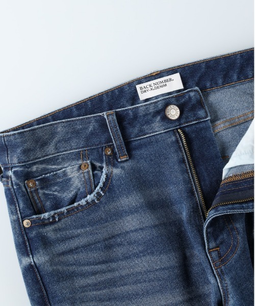 BACK NUMBER(バックナンバー)の「BACK NUMBER(バックナンバー)「DRY-X」ストレートジーンズ(デニムパンツ・メンズ・ノンウォッシュ/ダークインディゴブルー・32inch/30inch/34inch/36inch)」の6枚目の写真