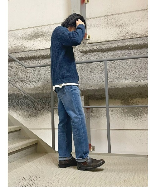 BACK NUMBER(バックナンバー)の「BACK NUMBER(バックナンバー)「DRY-X」ストレートジーンズ(デニムパンツ・メンズ・ノンウォッシュ/ダークインディゴブルー・32inch/30inch/34inch/36inch)」の18枚目の写真