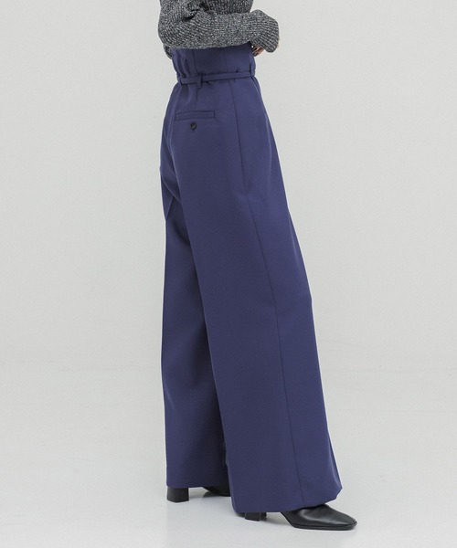 UNITED TOKYO（ユナイテッドトウキョウ）の「HAKAMAタックワイドパンツ（その他パンツ・レディース・ブラック/ベージュ/ブラウン/ダークブルー・1/2/3）」の17枚目の写真