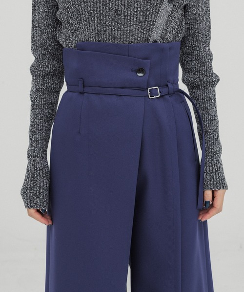 UNITED TOKYO（ユナイテッドトウキョウ）の「HAKAMAタックワイドパンツ（その他パンツ・レディース・ブラック/ベージュ/ブラウン/ダークブルー・1/2/3）」の18枚目の写真