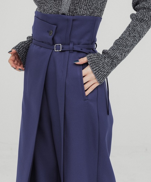 UNITED TOKYO（ユナイテッドトウキョウ）の「HAKAMAタックワイドパンツ（その他パンツ・レディース・ブラック/ベージュ/ブラウン/ダークブルー・1/2/3）」の19枚目の写真