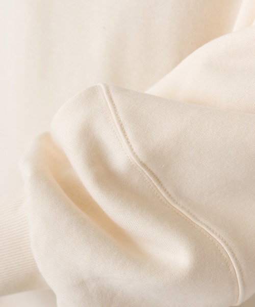 OMNES（オムネス）の「裏起毛ボリューム袖プルオーバー長袖（Tシャツ/カットソー・レディース・アイボリー/ブルーグレー/カーキ/チャコールグレー・FREE）」の9枚目の写真