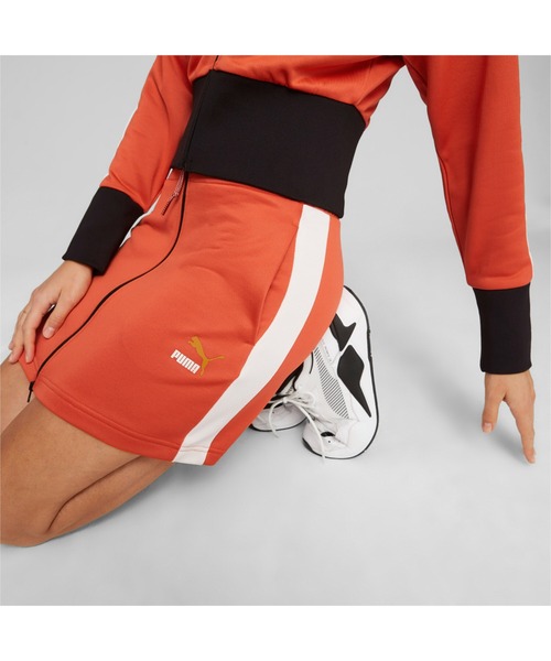 PUMA（プーマ）の「PUMA プーマ ウィメンズ T7 フォワード ヒストリー スカート（スカート・レディース・オレンジ/ブラック/オフホワイト・MEDIUM/SMALL/LARGE/X-SMALL）」の16枚目の写真