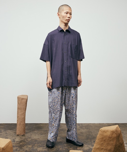 Dulcamara（ドゥルカマラ）の「ショートスリーブBigシャツ-S（シャツ/ブラウス・メンズ・ネイビー/ベージュ/アイボリー・0/1）」の9枚目の写真