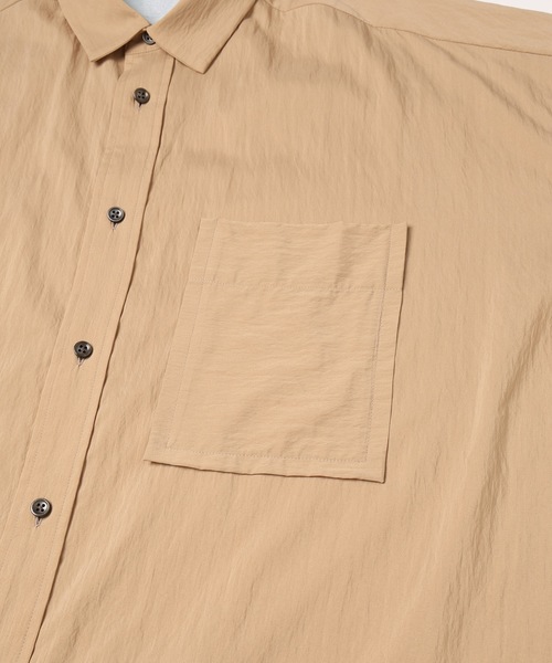 Dulcamara（ドゥルカマラ）の「ショートスリーブBigシャツ-S（シャツ/ブラウス・メンズ・ネイビー/ベージュ/アイボリー・0/1）」の14枚目の写真