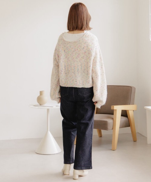 flower(フラワー)の「ブロッサムトップ(Tシャツ/カットソー・レディース・ブラウン/ホワイト・FREE)」の22枚目の写真