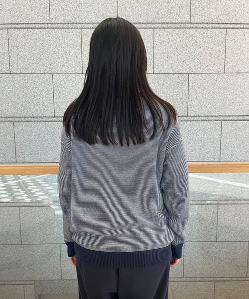BROKEN BASE(ブロークンベース)の「7Gジグザグニット(ニット/セーター・メンズ・ネイビー/ブラウン・LARGE/MEDIUM)」の17枚目の写真