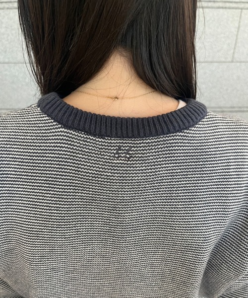 BROKEN BASE(ブロークンベース)の「7Gジグザグニット(ニット/セーター・メンズ・ネイビー/ブラウン・LARGE/MEDIUM)」の18枚目の写真