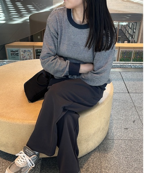 BROKEN BASE(ブロークンベース)の「7Gジグザグニット(ニット/セーター・メンズ・ネイビー/ブラウン・LARGE/MEDIUM)」の10枚目の写真