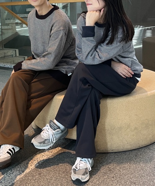 BROKEN BASE(ブロークンベース)の「7Gジグザグニット(ニット/セーター・メンズ・ネイビー/ブラウン・LARGE/MEDIUM)」の6枚目の写真