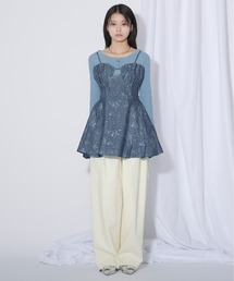 Ezick | Synthetic leather ワイドコクーンパンツ(その他パンツ)