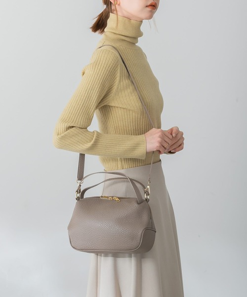 URBAN RESEARCH ROSSO WOMEN(アーバンリサーチ ロッソ)の「AULENTTI 2WAYminiボストンバッグ(ボストンバッグ・レディース・ブラック/ベージュ系その他・-)」の12枚目の写真