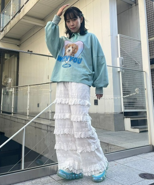 Candy Stripper（キャンディストリッパー）の「WITH YOU POLO トップス（ポロシャツ・レディース・ミント/ブルー/ブラック・2）」の17枚目の写真