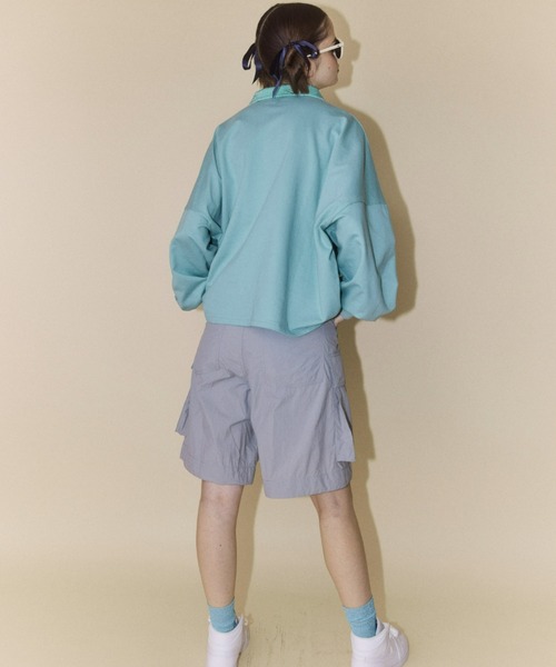 Candy Stripper（キャンディストリッパー）の「WITH YOU POLO トップス（ポロシャツ・レディース・ミント/ブルー/ブラック・2）」の6枚目の写真