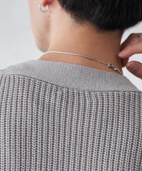 WEGO（ウィゴー）の「WEGO/オーバーフィットカーディガン（カーディガン/ボレロ・メンズ・ライトグレー/ホワイト/ブラック・MEDIUM/LARGE）」の15枚目の写真