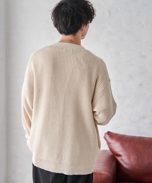 WEGO（ウィゴー）の「WEGO/オーバーフィットカーディガン（カーディガン/ボレロ・メンズ・ライトグレー/ホワイト/ブラック・MEDIUM/LARGE）」の17枚目の写真