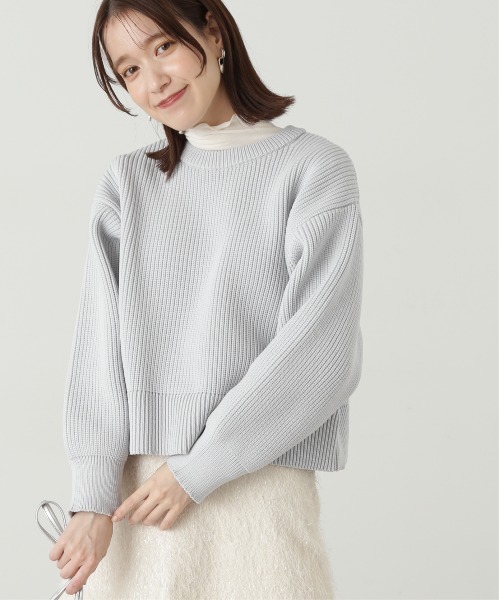 N.（N. Natural Beauty Basic）（エヌエヌナチュラルビューティーベーシック）の「◆前後２ＷＡＹ畦ニットカーディガン（カーディガン/ボレロ・レディース・ブラック/グレー/レッド・MEDIUM）」の10枚目の写真